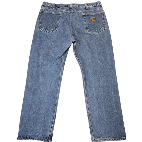 Carhartt Other - Carhartt B480 Jeans Mens 38x30 Blue Relaxed Fit 100% Cotton Denim Workwear